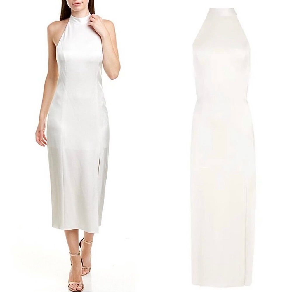 Alice + Olivia Regina Tie Neck Halter Dress 6